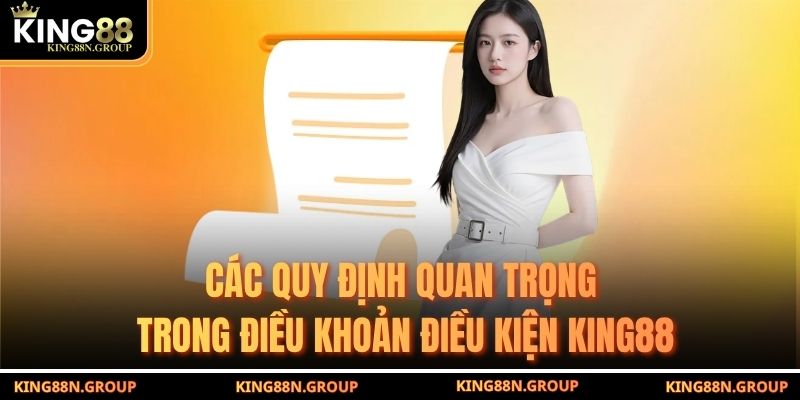 Các quy định quan trọng trong điều khoản điều kiện King88